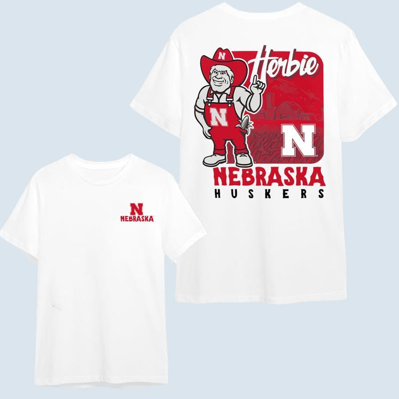 Herbie Nebraska Hoodie - Show Off Your Huskers T-Shirt/Hoodie, Unisex for Man and Women, 100% Cotton, Vintage Graphic Tee, Unisex Sport