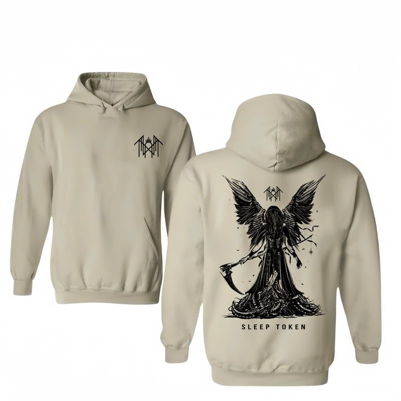 Sleep Token Band Hoodie/T-Shirts Unique Design with Double Side Hoodie/T-Shirts Vintage Style Unisex T-shirt/Hoodie, Vintage for Men and Women