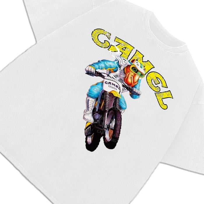 Joe Camel T-Shirt Joe Camel Dirt Bike Supercross Vintage AD Custom Graphic Tee