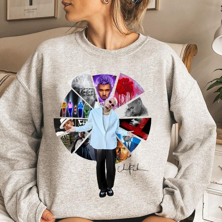 Vintage Chr1s Br0wn Best Albums Music Shirt