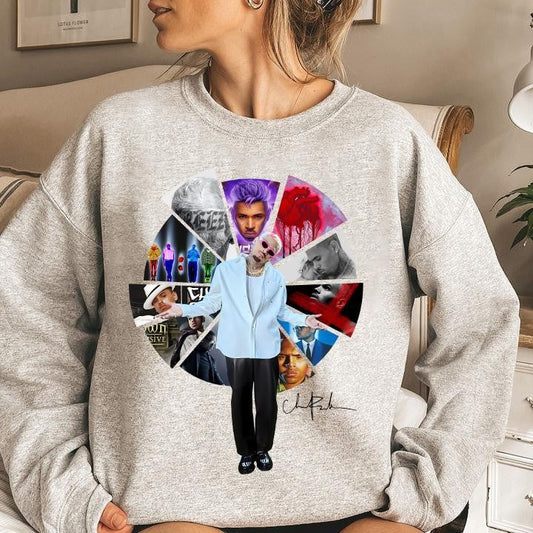 Vintage Chr1s Br0wn Best Albums Music Shirt