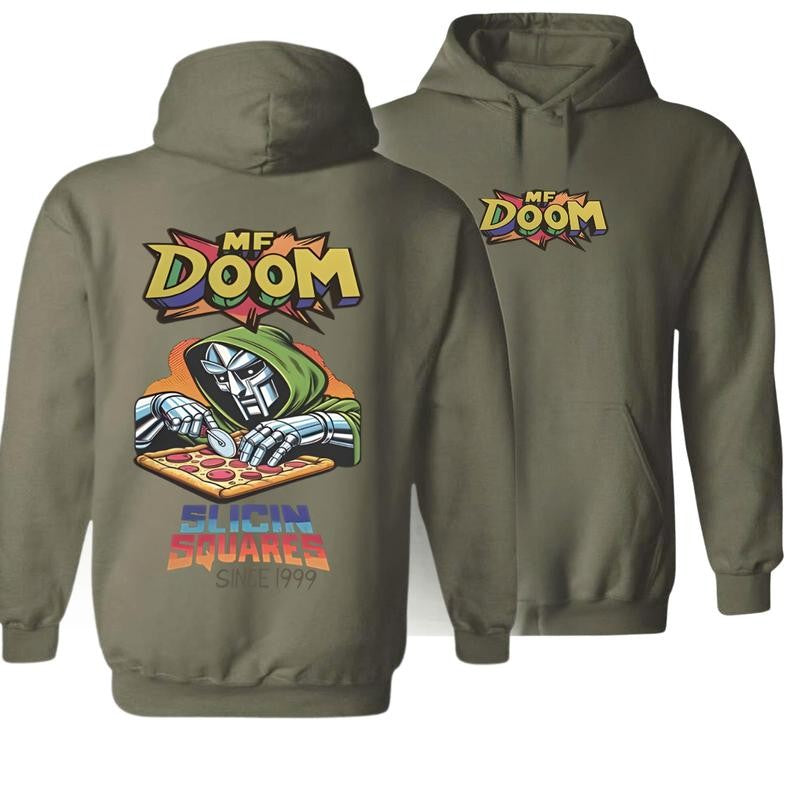 MF DOOM Hoodie Comic Vintage Style Hiphop T-Shirt/Hoodie Vintage for Men and Women, Unisex Vintage Crewneck Tee - Casual, Menswear