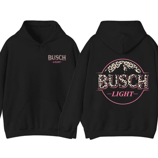 [Sale Up To 65%] Busch Light Leopard Hoodie/ T-Shirt/ Sweatshirt, Unisex Hoodie, 2 Sides Graphic Design, Vintage Shirt, For Men, For Women