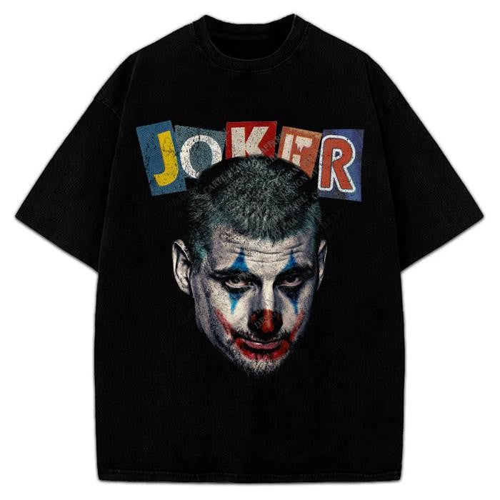 Nikola Jokic T-Shirt Custom Vintage Graphic Design Tee Cotton Menswear