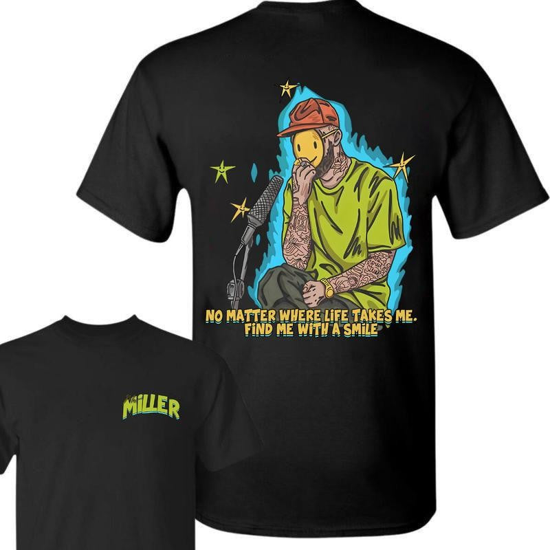 No Matter 2 Sides T-Shirt/Hoodie Mac Miller Unisex T-Shirt/Hoodie,Vintage for Men and Women, Unisex Vintage Crewneck Tee - Casual