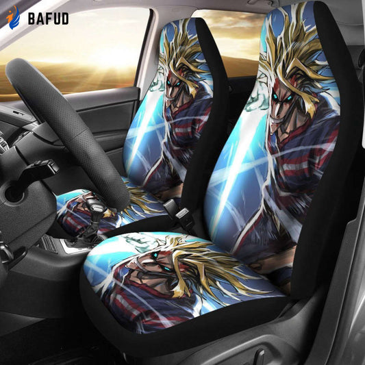 Toshinori Yagi Hero Car Seat Covers For Fan Gifts MHA Anime Car Accessories - Bafud