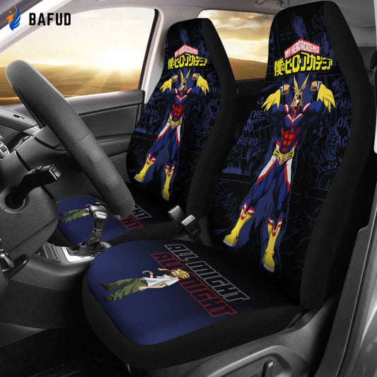 Toshinori Yagi My Hero Academia Car Seat Covers For Fan Gifts Anime Mixed Manga - Bafud