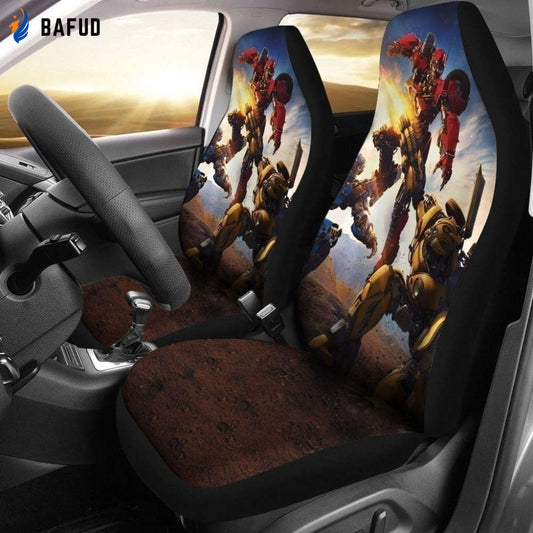 Transformer Car Seat Covers For Fan Gifts Custom Car Decoration Accessories - Bafud