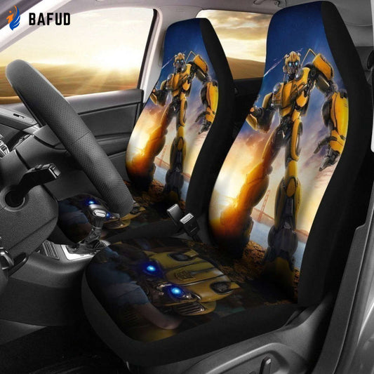Transformers Bumblebee Car Seat Covers For Fan Gifts Custom Car Decoration - Bafud