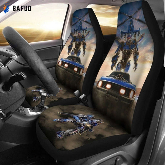 Transformers Car Seat Covers For Fan Gifts Custom Car Accessories - Bafud