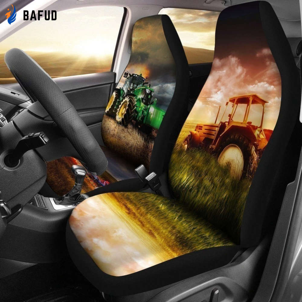 Truck Farming Car Seat Covers For Fan Gifts - Bafud