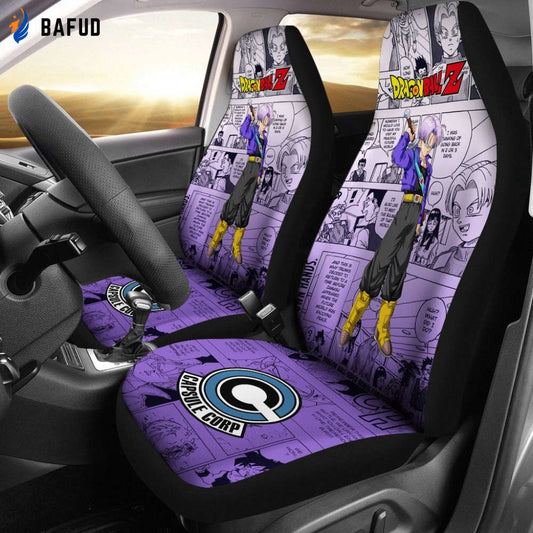Trunks Characters Dragon Ball Z Car Seat Covers For Fan Gifts Manga Mixed Anime - Bafud