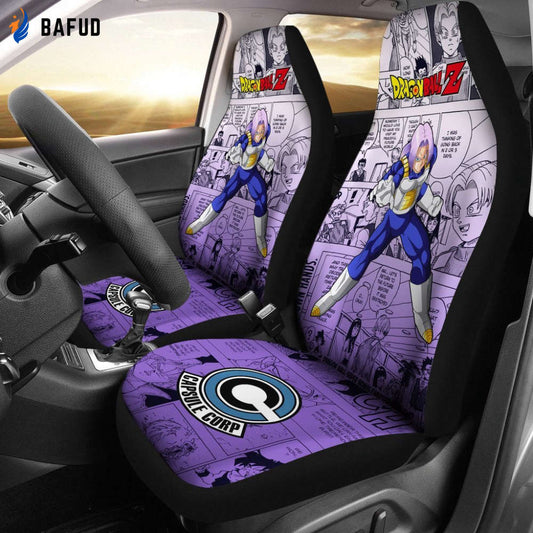 Trunks Dragon Ball Z Car Seat Covers For Fan Gifts Manga Mixed Anime - Bafud