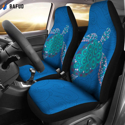 Turtle Car Seat Covers For Fan Gifts 03 - AH - Bafud