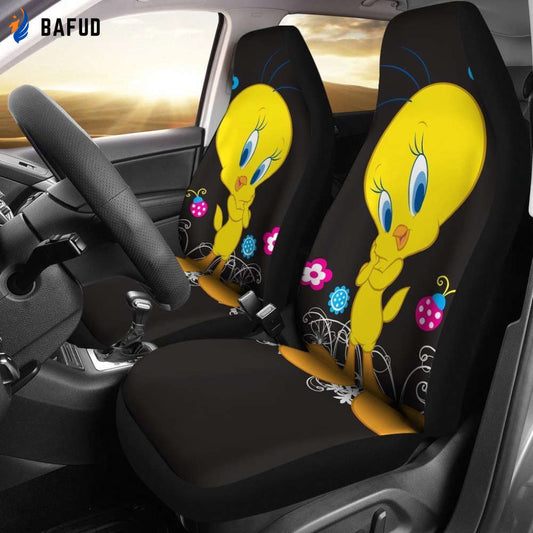Tweety bird Car Seat Covers for Fan Gifts n98 - Bafud