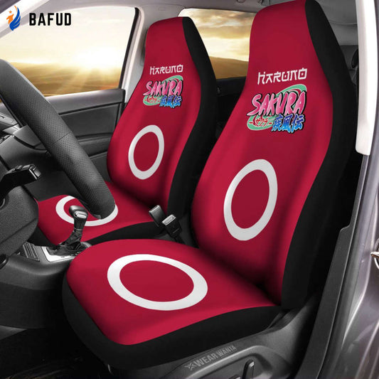 Uniform Child Kid Sakura Car Seat Covers For Fan Gifts Custom NRT Anime Car Accessories Anime Gifts - Bafud