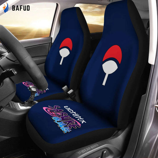 Uniform Child Kids Uchiha Sasuke Car Seat Covers For Fan Gifts Custom NRT Anime Car Accessories Anime Gifts - Bafud