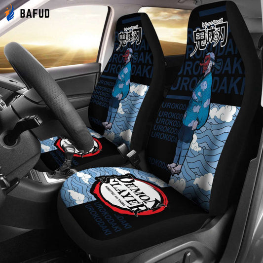 Urokodaki Demon Slayer Car Seat Covers For Fan Gifts Custom Anime Car Accessories - Bafud