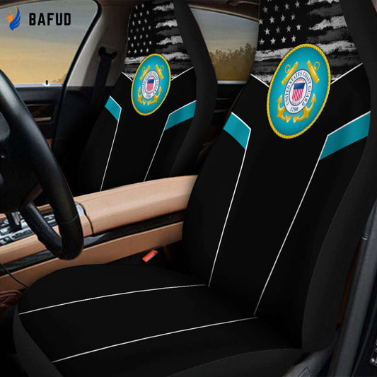US Coast Guard 3D design print car seat covers - Bafud