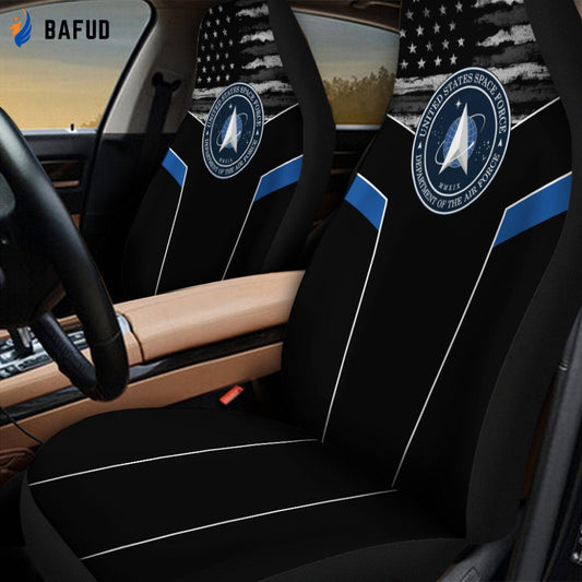US Space Force 3D design print car seat covers - Bafud