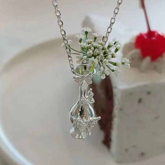 Vase of Butterfly Necklace