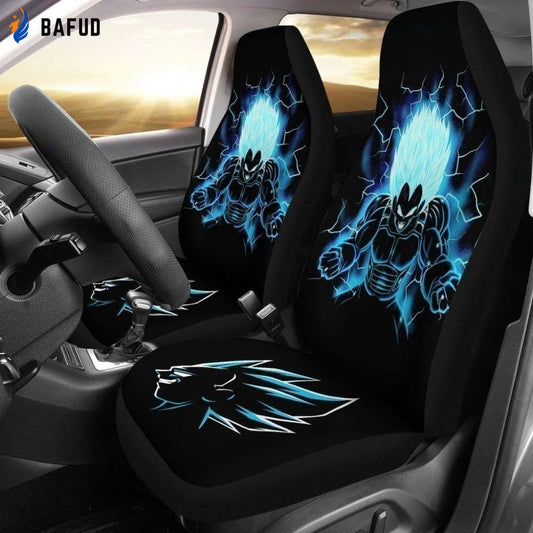Vegeta Blue Car Seat Covers For Fan Gifts Custom Anime Dragon Ball Z Decoration - Bafud