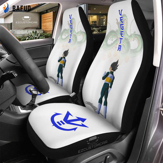 Vegeta Car Seat Covers For Fan Gifts Custom for Dragon Ball Anime Car Decor - Bafud