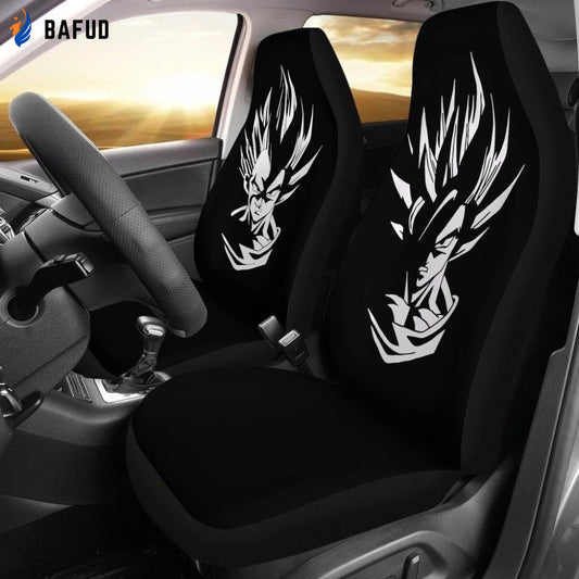 Vegeta & Goku Dragon Ball Car Seat Covers For Fan Gifts Anime Custom NH1911 - Bafud