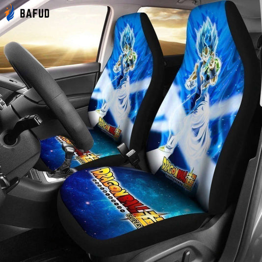 Vegito and Gogeta Car Seat Covers For Fan Gifts Custom Anime Dragon Ball Super Decoration - Bafud