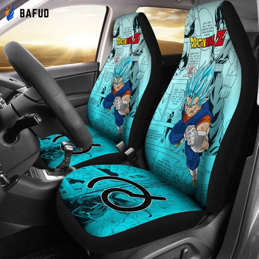 Vegito Dragon Ball Z Car Seat Covers For Fan Gifts Manga Mixed Anime Memes - Bafud