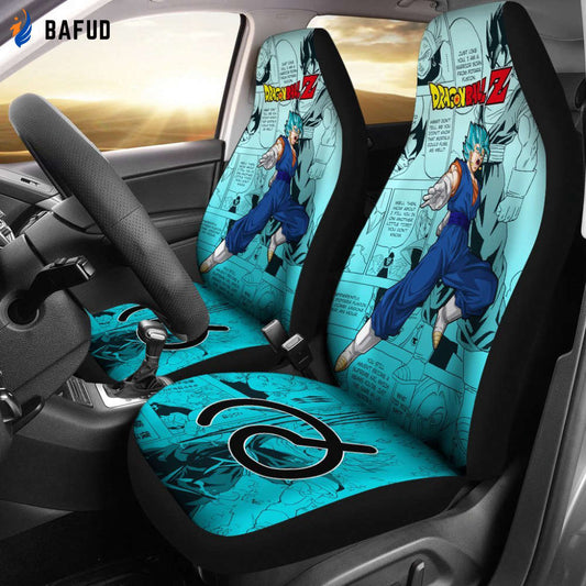 Vegito Dragon Ball Z Car Seat Covers For Fan Gifts Manga Mixed Anime - Bafud