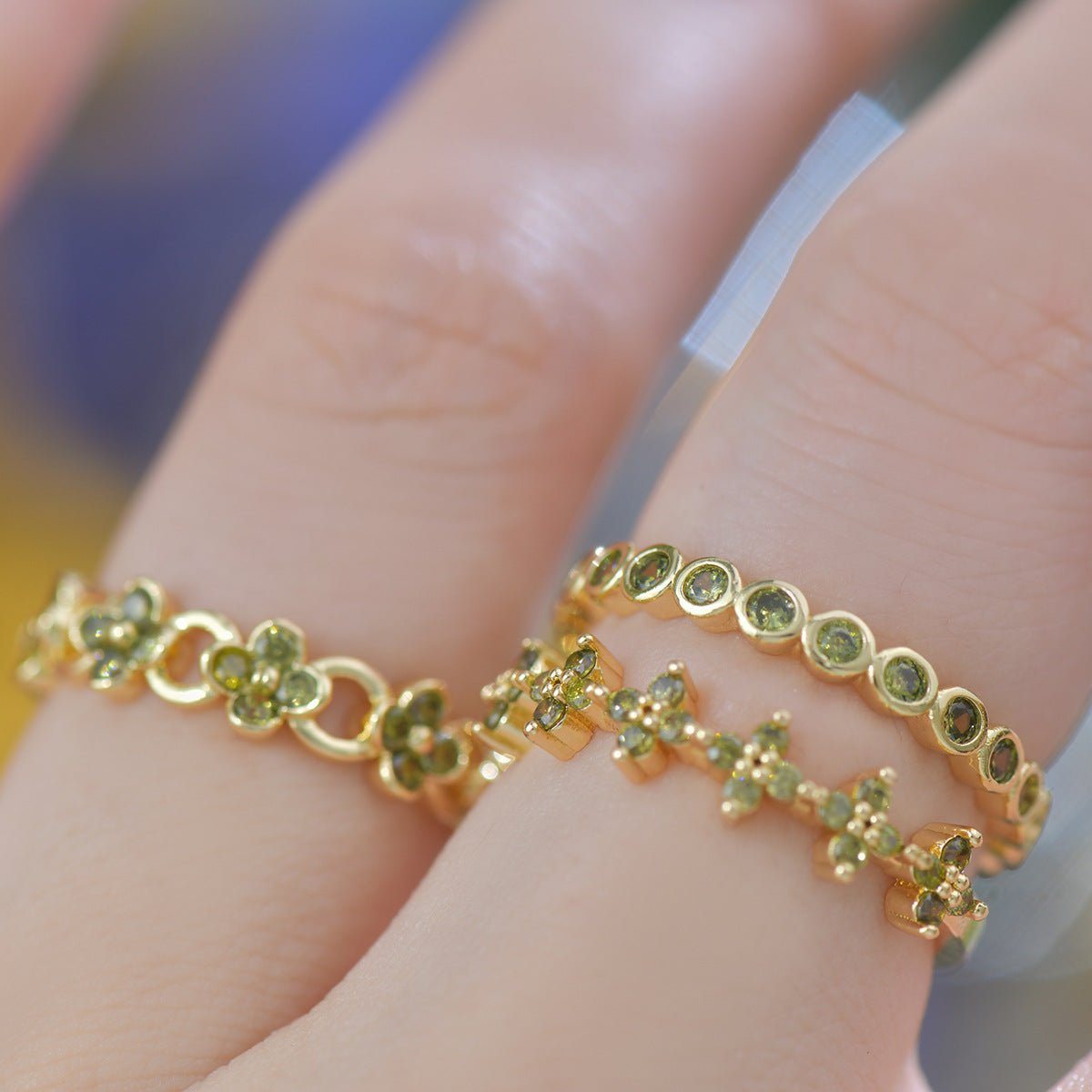 Verde Bezel Band Ring