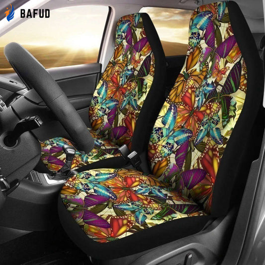 Vintage Butterfly Car Seat Covers For Fan Gifts - Bafud