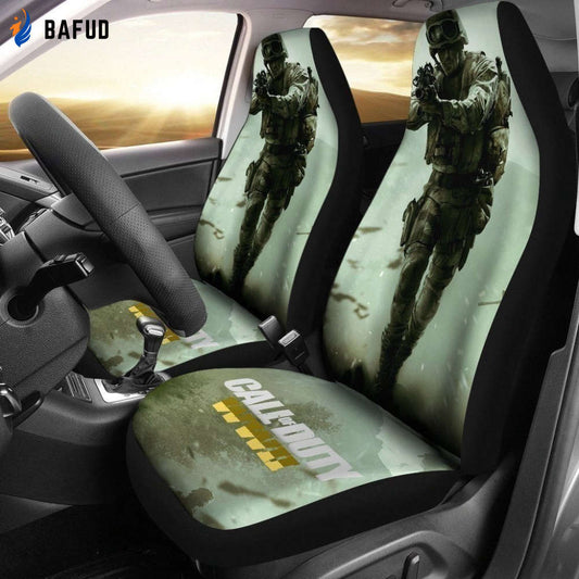 William Pierson World War 2 Call Of Duty Car Seat Covers For Fan Gifts - Bafud