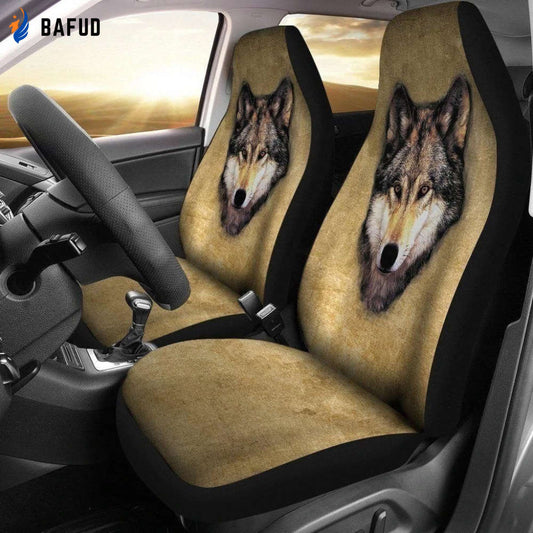 Wolf Car Seat Covers For Fan Gifts Custom Car Decoration Accessories - Bafud