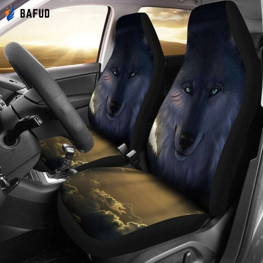 Wolf In The Sky Car Seat Covers For Fan Gifts - Bafud