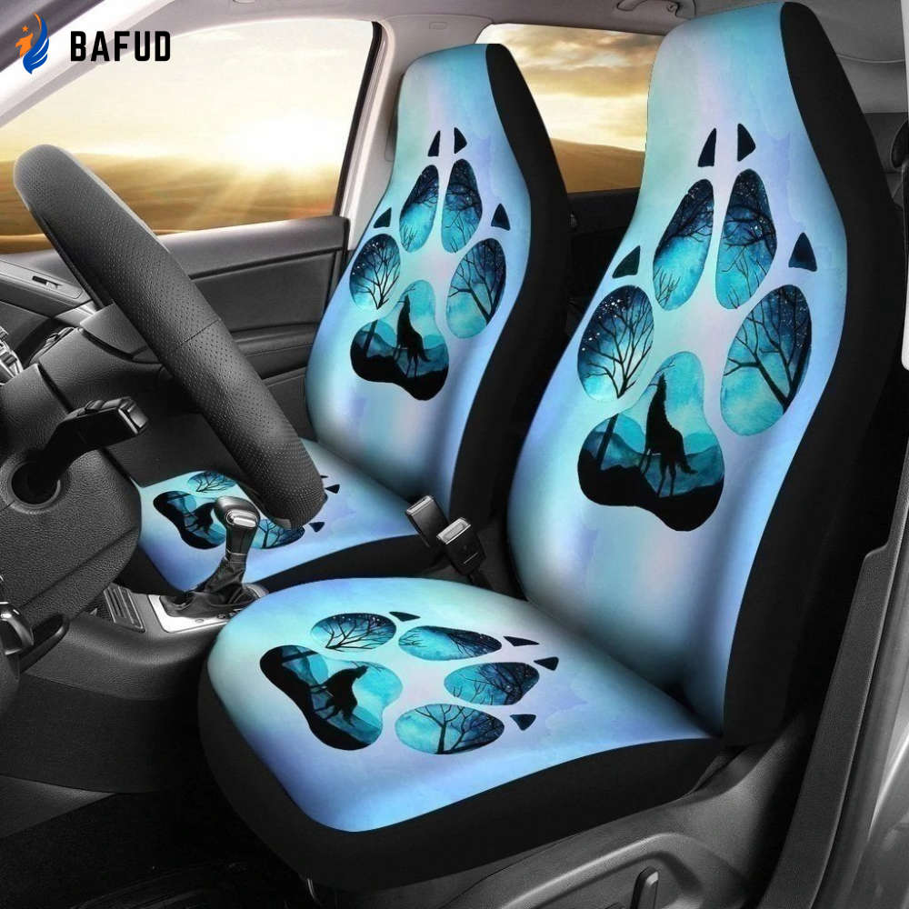 Wolf Paw Car Seat Covers For Fan Gifts Gift For Wolf Lover - Bafud