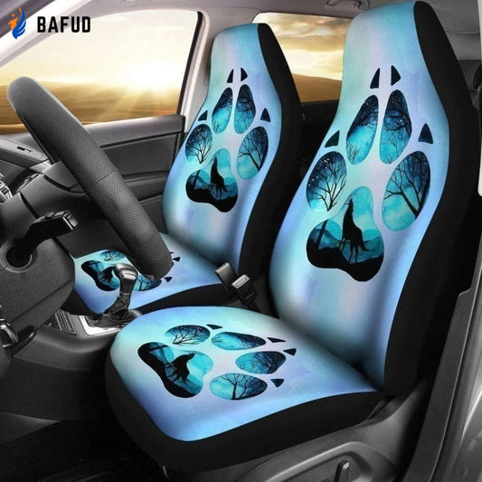 Wolf Paw Car Seat Covers For Fan Gifts Gift For Wolf Lover - Bafud