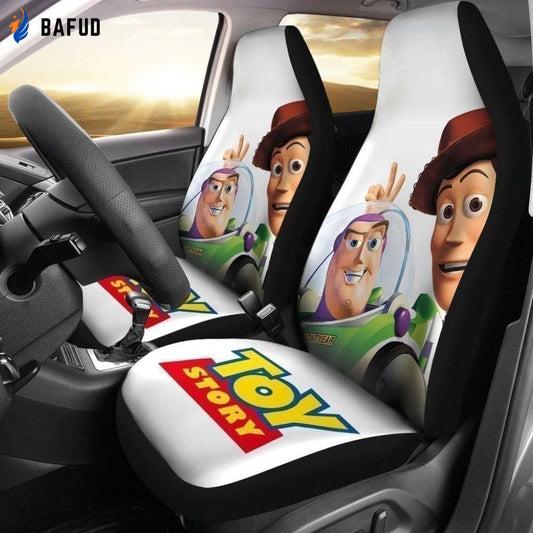 Woody & Lightyear Toy Story Car Seat Covers For Fan Gifts - Bafud