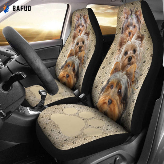 Yorkshire Terrier Dog Car Seat Covers For Fan Gifts Funny Decor Your Car Seat - Bafud