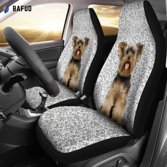 Yorkshire Terrier Dog Car Seat Covers For Fan Gifts LT03 - Bafud
