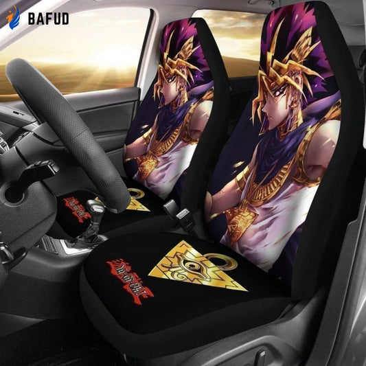 Yugi Muto Triangle Pendant Necklace Yugioh Car Seat Covers For Fan Gifts LT04 - Bafud
