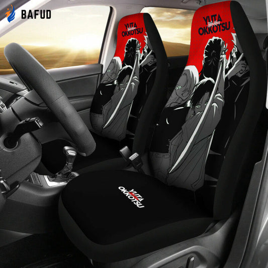 Yuta Okkotsu Dark Pattern Car Seat Covers For Fan Gifts - Bafud