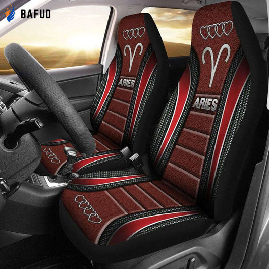 Zodiac Gemini Print Car Seat Covers For Fan Gifts - PA1 - Bafud